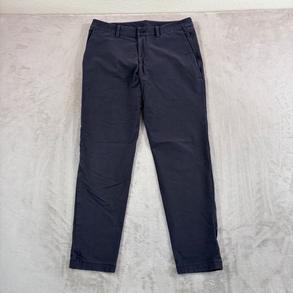 Lululemon ABC Slim-Fit Trouser Grey Stretch Cotton VersaTwill Men 33x30 $128